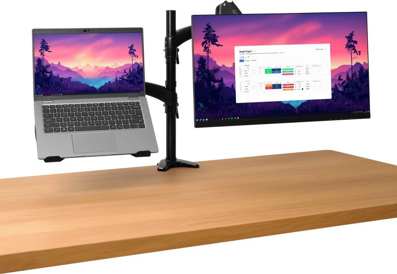 Krah monitori dhe laptopi Trust Mara, deri 32", ergonomik, i zi