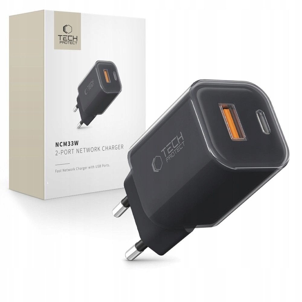 Karikues muri Tech-Protect NCM33W, 2 porte, 33W PD QC3.0, i zi