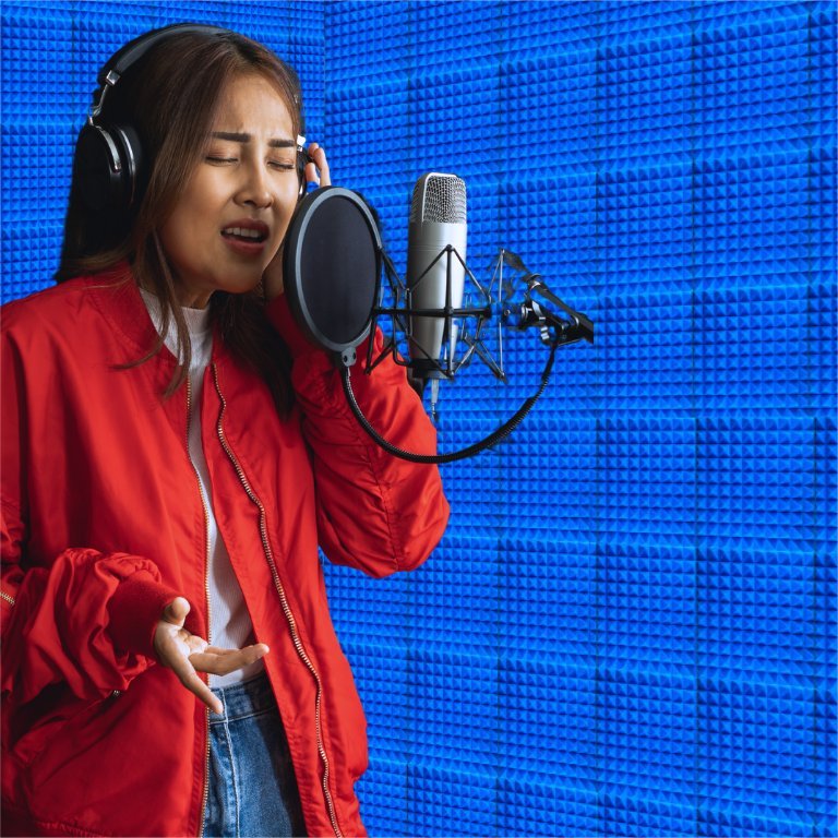 Panele akustike vetëngjitëse DNA AM2 BL, 50x50x5 cm, set 10 copë, blu