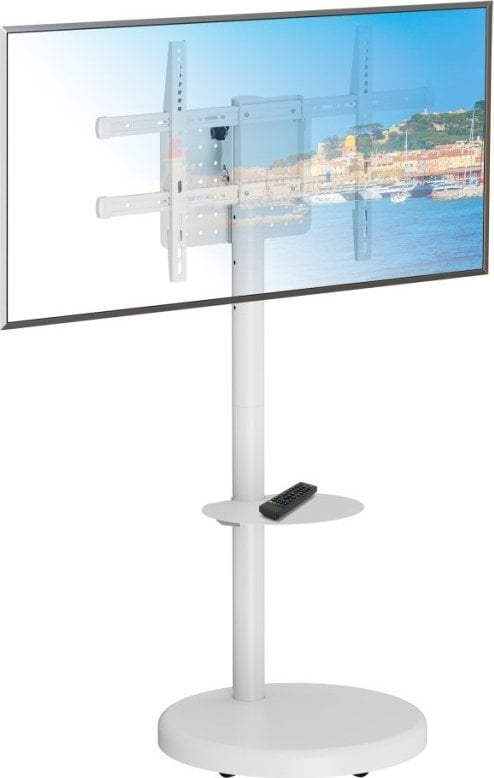 Стојалка за ТВ Techly ICA-TR55, универзална, до 86\", 50 kg, бела