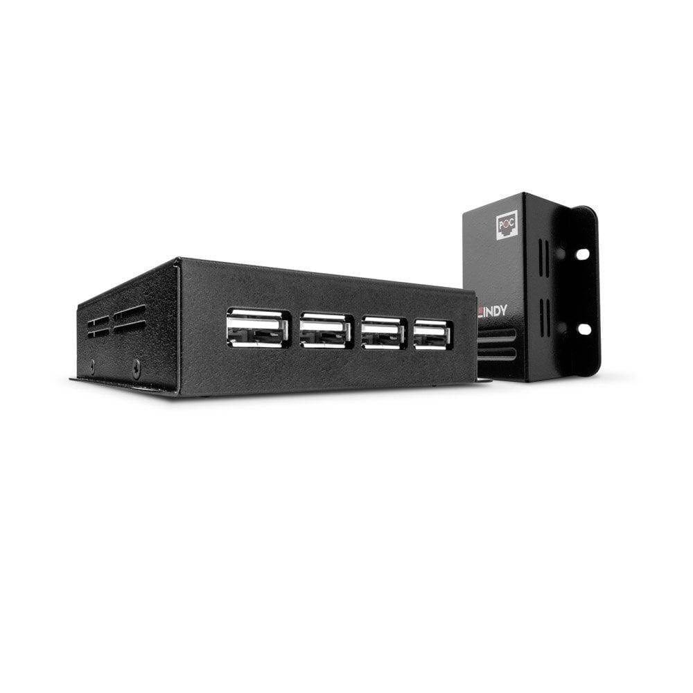 Extender USB Lindy 42681, USB 2.0, Cat.5, 50m, 4 porta
