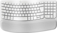 Tastierë Logitech Wave Keys for Mac, ergonomike, Bluetooth, e bardhë