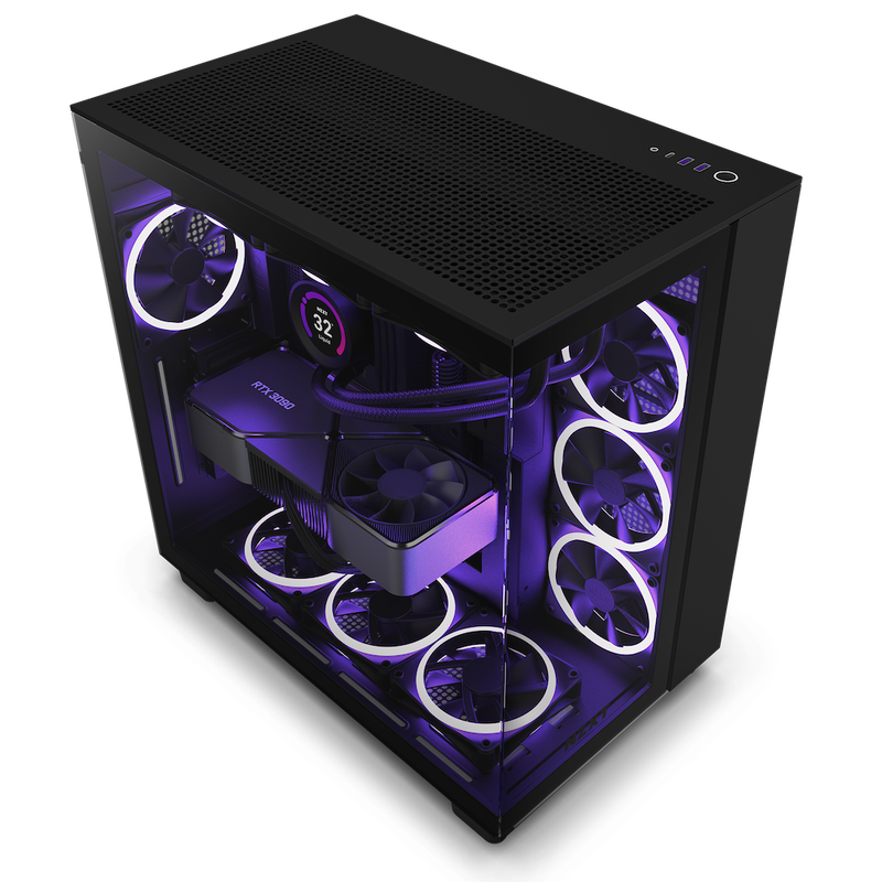 Kasë NZXT H9 Flow - E zezë