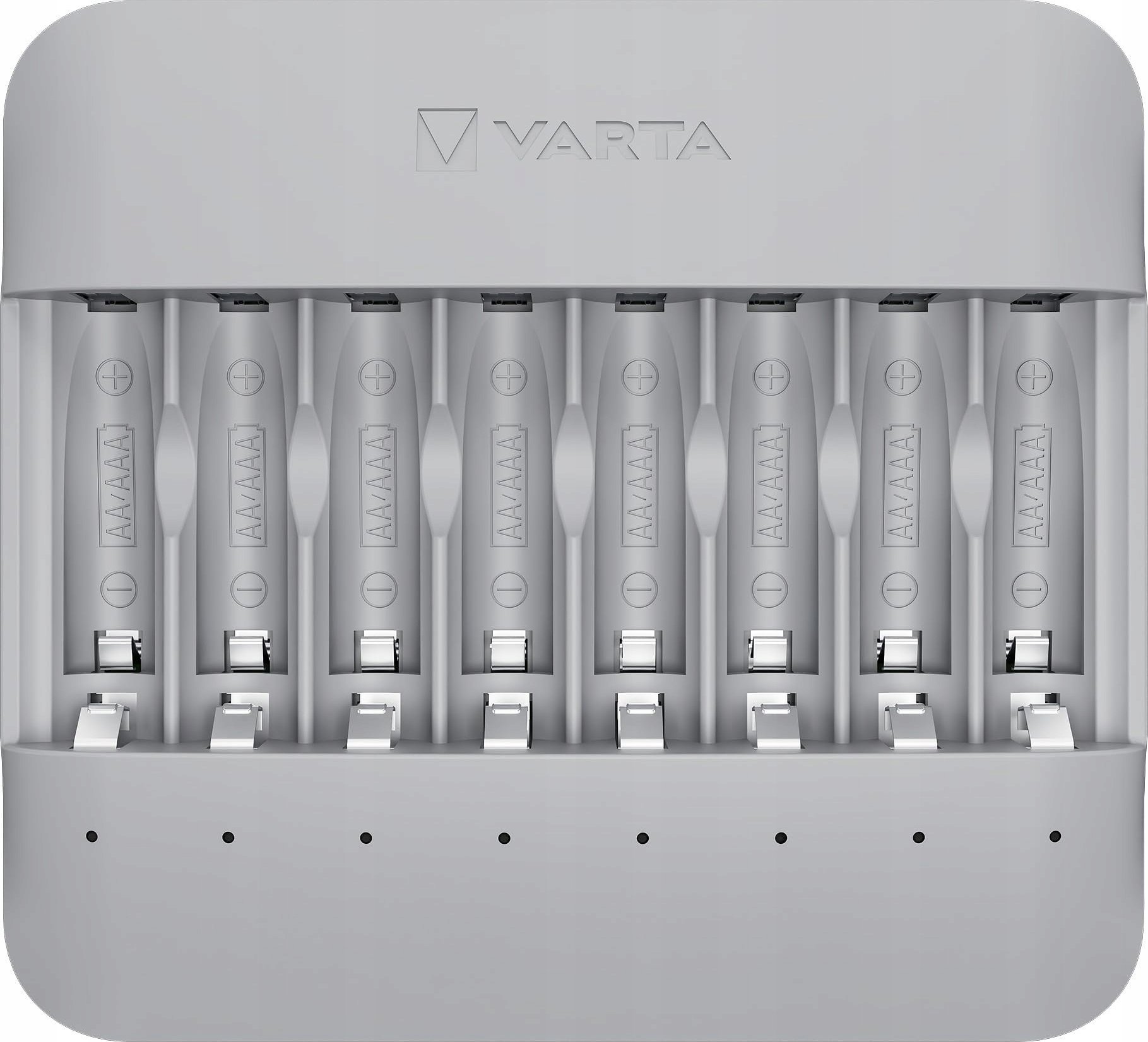 Karikues baterish Varta Eco Charger 57682101121, për AAA dhe AA, karikim i shpejtë, gri