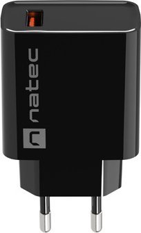 Полнач за мрежа Natec Ribera NUC-2058, 1x USB-A 3A, 18W, црн