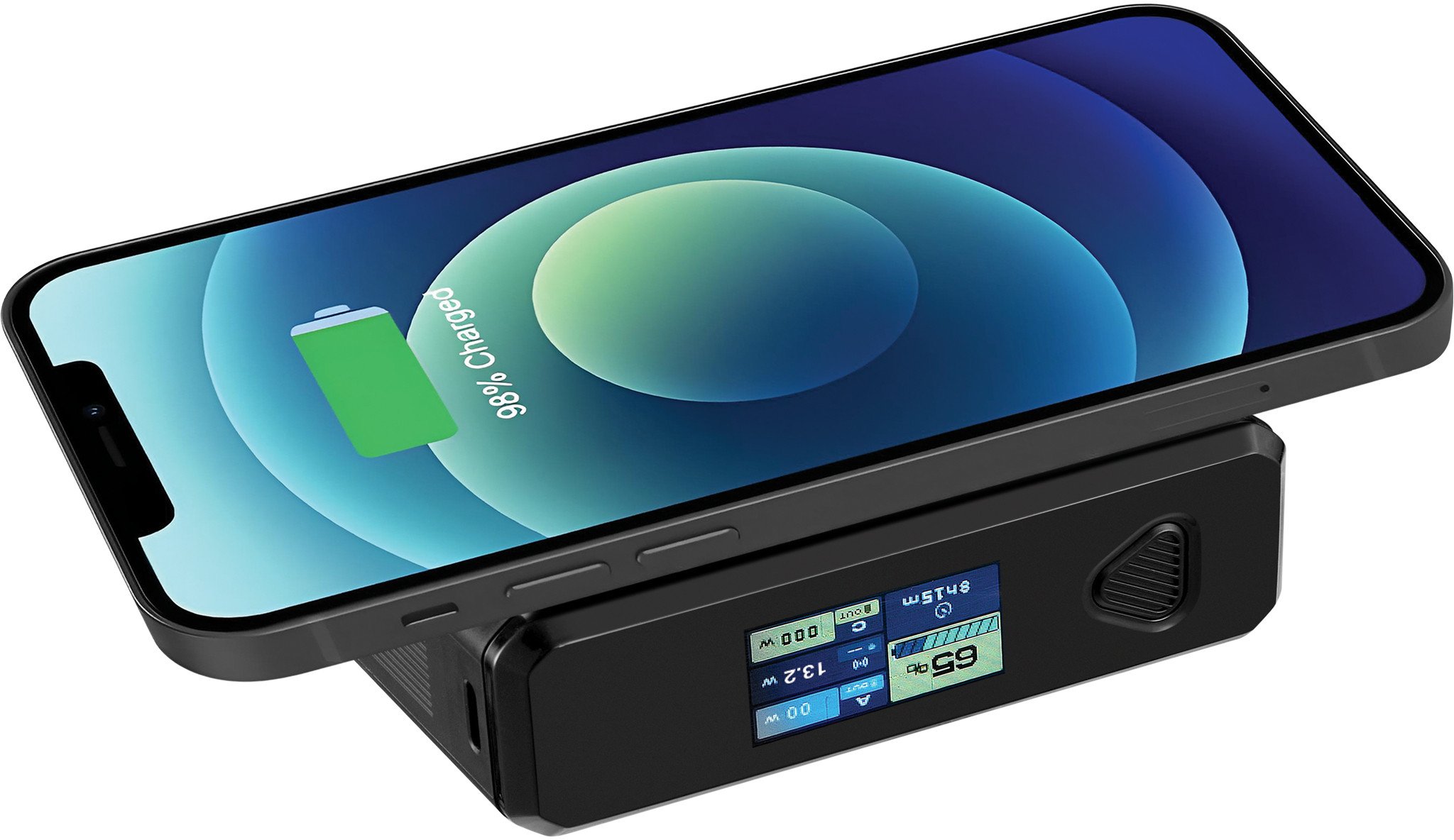 Powerbank Sandberg Travel 20000mAh, PD 100W, безжично полнење, црна