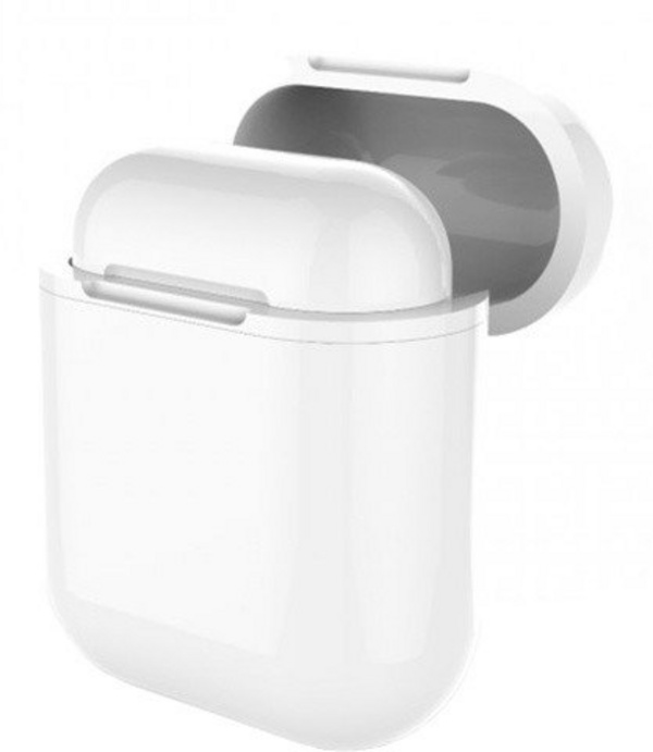 Adapter Smart LAB.C për kuti të Apple AirPods, me mbështetje për karikimin wireless, i bardhë