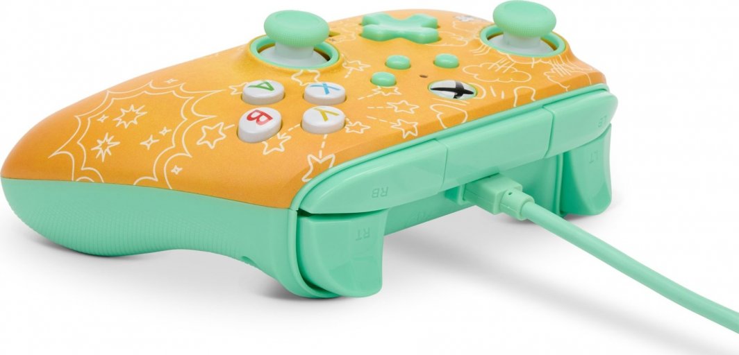 Kontroller PowerA Xbox Enhanced Cuphead, me kabllo, i verdhë