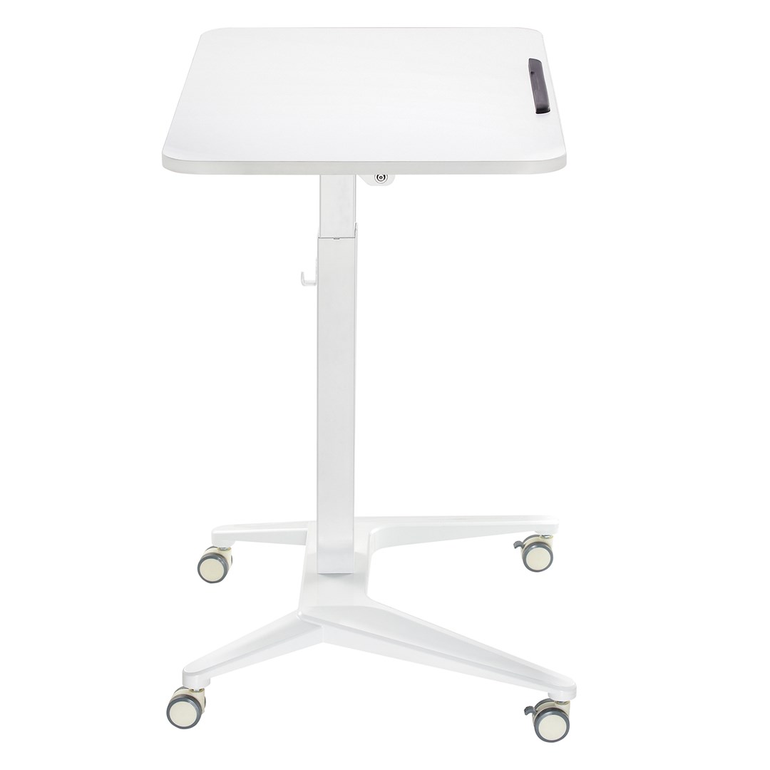 Tavolinë mobile për laptop Maclean MC-453W, 80x52 cm, rregullim pneumatik i lartësisë, e bardhë