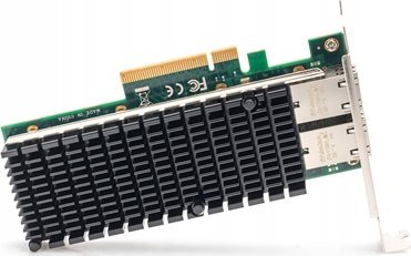 Kartë rrjeti Digitus 10Gbps, 2 porta RJ45, Intel X540, e zezë