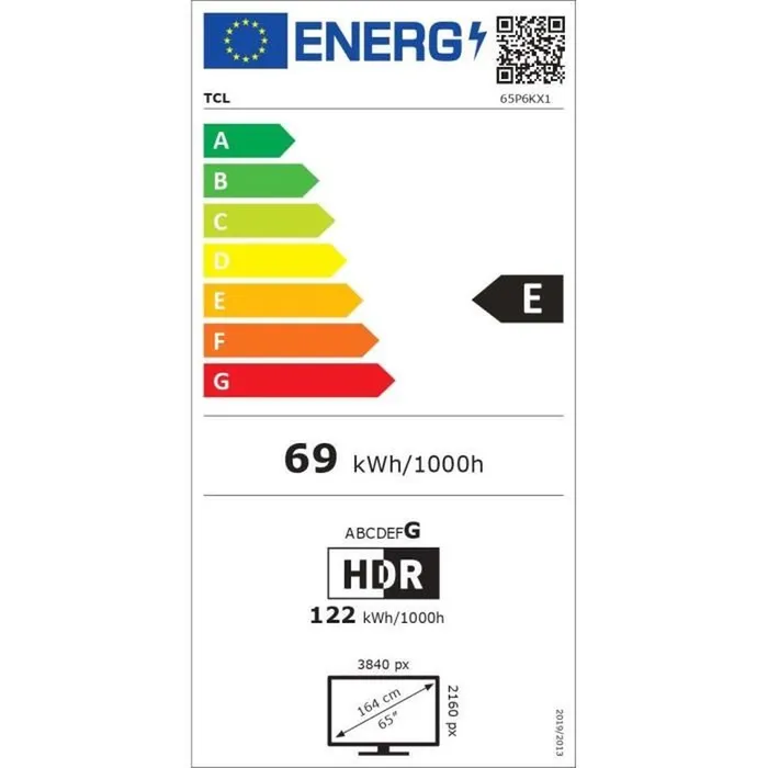 Televizor LED TCL 65P6K, 65", 4K UHD, i zi