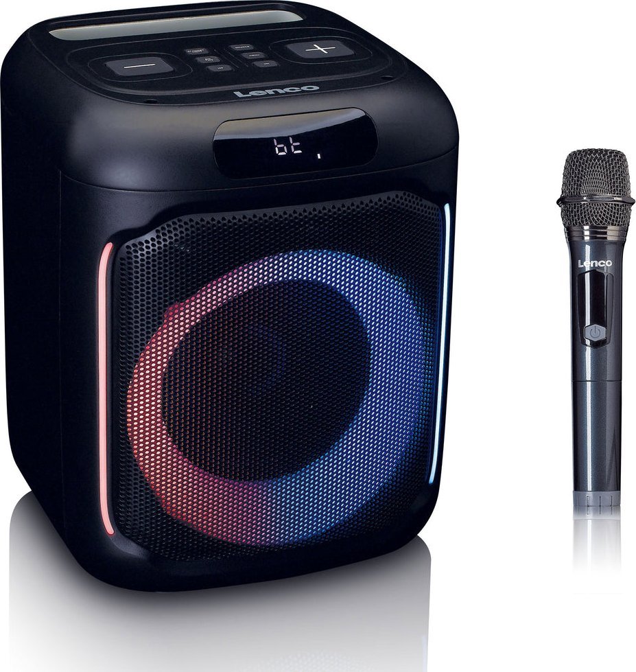 Kutitë zanore Lenco PA-101BK, Bluetooth, LED, e zezë