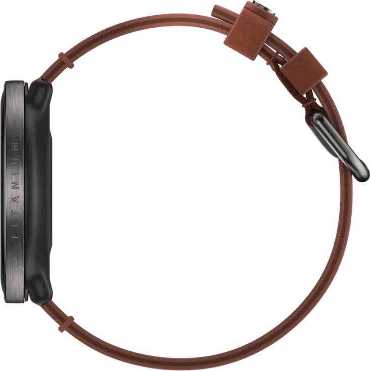 Спортски часовник Polar Ignite 3 Titanium, GPS, екран 1.28" AMOLED, кафена
