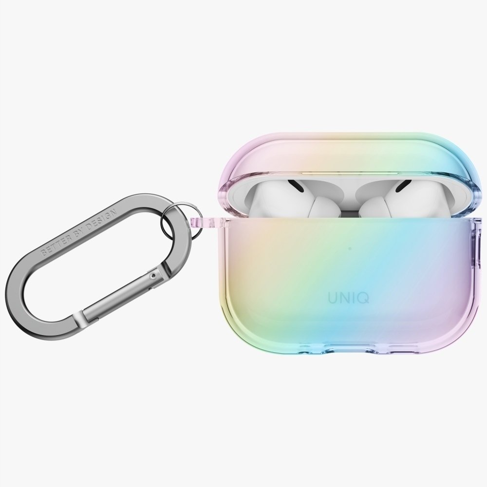 Mbulesë UNIQ IRIDESCIA për AirPods Pro 3, efekt iridescent, Holo Quartz