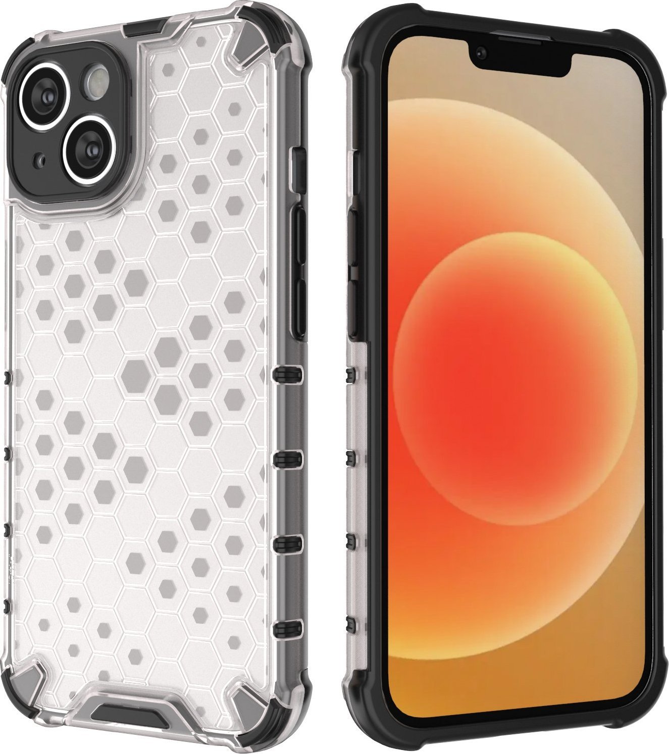 Mbrojtëse telefoni Hurtel Honeycomb, iPhone 14 Plus, hibrid e blinduar, e kaltër