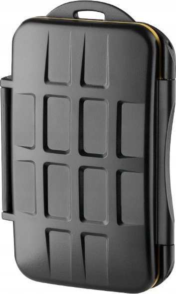Kuti për kartela memorike JJC MC, 4x SD, 8x MicroSD, e zezë