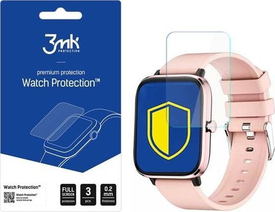 Folie mbrojtëse ekrani 3MK ARC Foil Rubicon RNCE79, për smartwatch, transparente