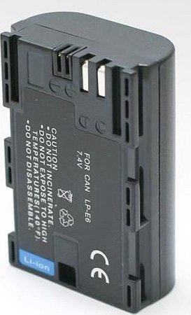 Bateri për aparat Canon LP-E6, litium jon, e zezë