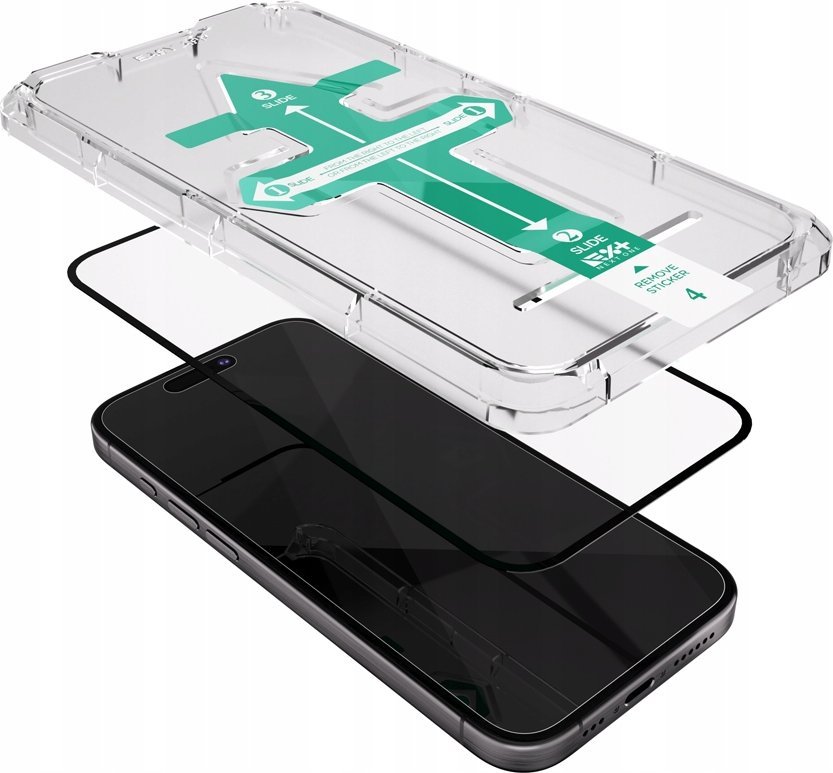 Xham mbrojtës Next One All-Rounder për iPhone 16 Pro Max, xham i kalitur, transparant