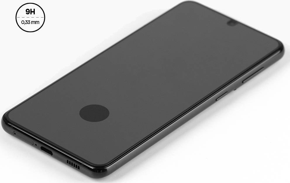 Xham mbrojtës Realme C31 C35, Tempered Glass 5D, fortësi 9H, me kornizë të zezë