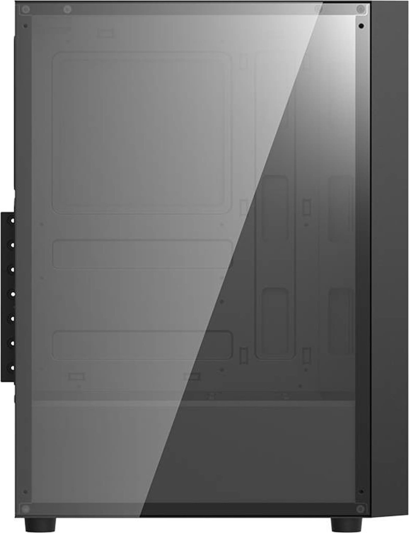 Kasë kompjuteri Darkflash A290, 3 ftohës, xham i temperuar, i zi