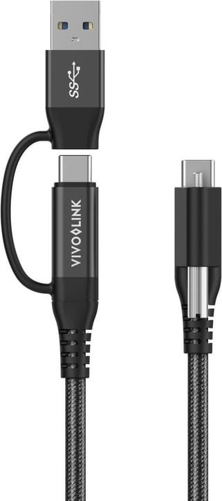 Kabllo USB C Vivolink PROUSBCMM1.5ADP, USB 3.2 Gen 2, 1.5m, e zezë