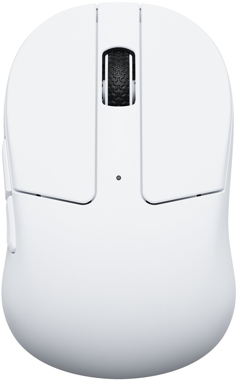 Maus wireless Keychron M4 Mini, 8000 Hz, Bluetooth 2.4 GHz, i bardhë