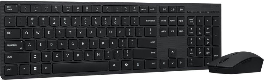 Komplet tastierë dhe maus Lenovo Professional Wireless Rechargeable, pa tela, layout lituanez LT, gri