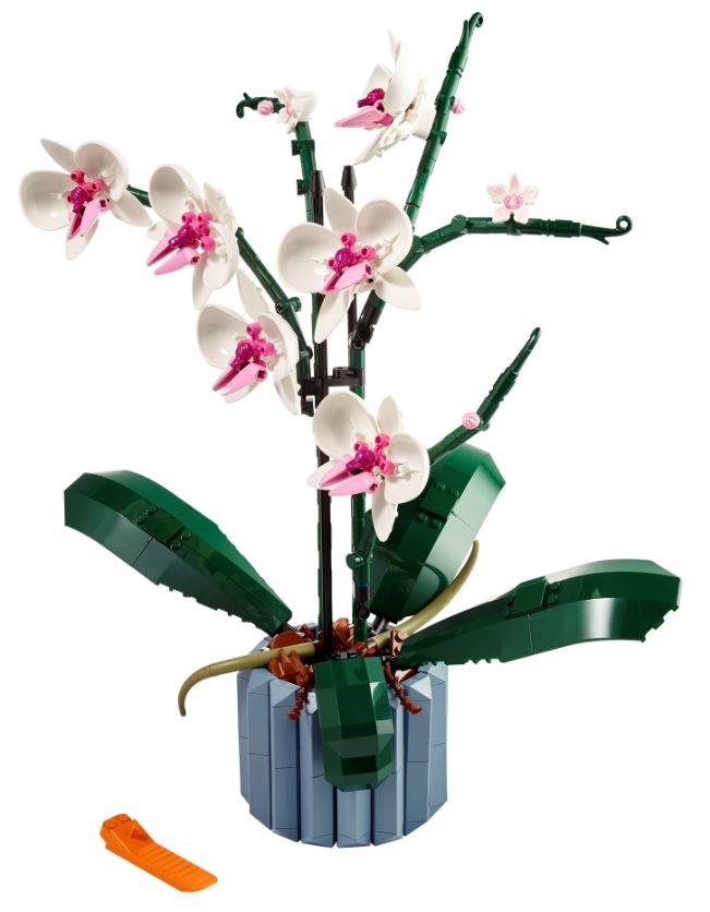 Set ndërtimi LEGO Icons Orchid 10311, model dekorativ orkide, për të rritur, shumëngjyrësh