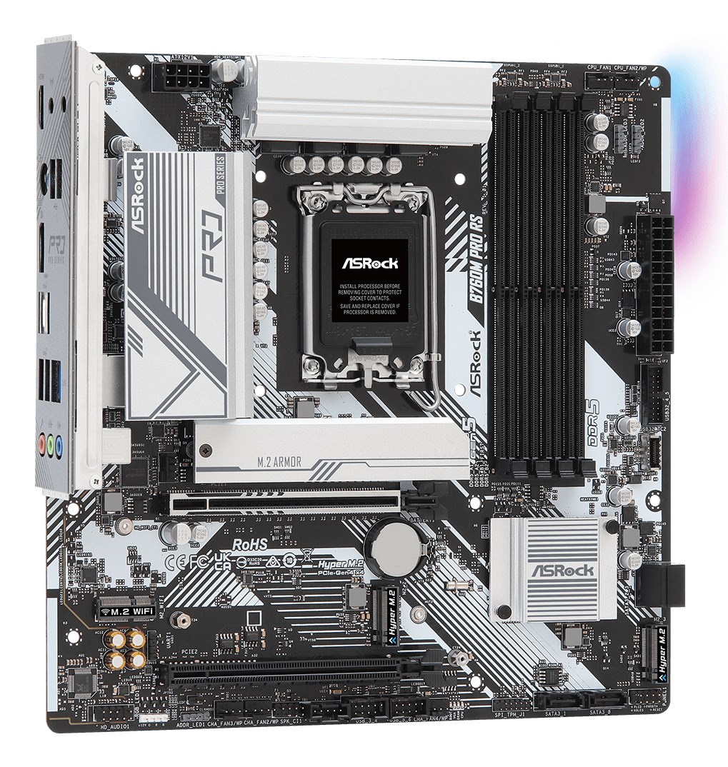 Motherboard ASRock B760M PRO RS, LGA1700, DDR5, mATX