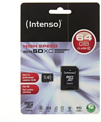 Kartë memorie Intenso MicroSDXC, Klasa 10, 64GB (3413490)