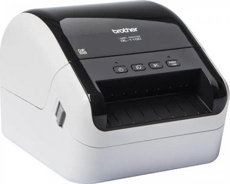 Printer etiketash Brother QL-1100, 4", USB, i bardhë