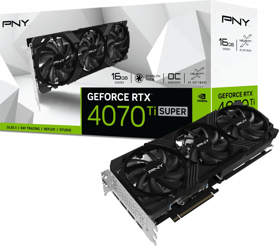 Kartelë grafike PNY GeForce RTX 4070 Ti SUPER Verto OC 16GB GDDR6X