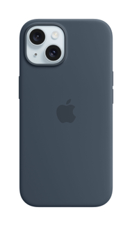 Apple iPhone 15 Silicone Case me MagSafe, Storm Blue