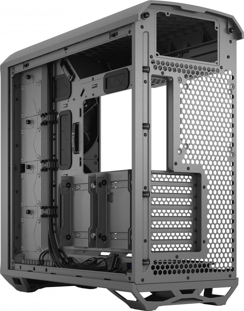 Kasë Fractal Design Torrent TG Light Tint, e hirtë, Full Tower