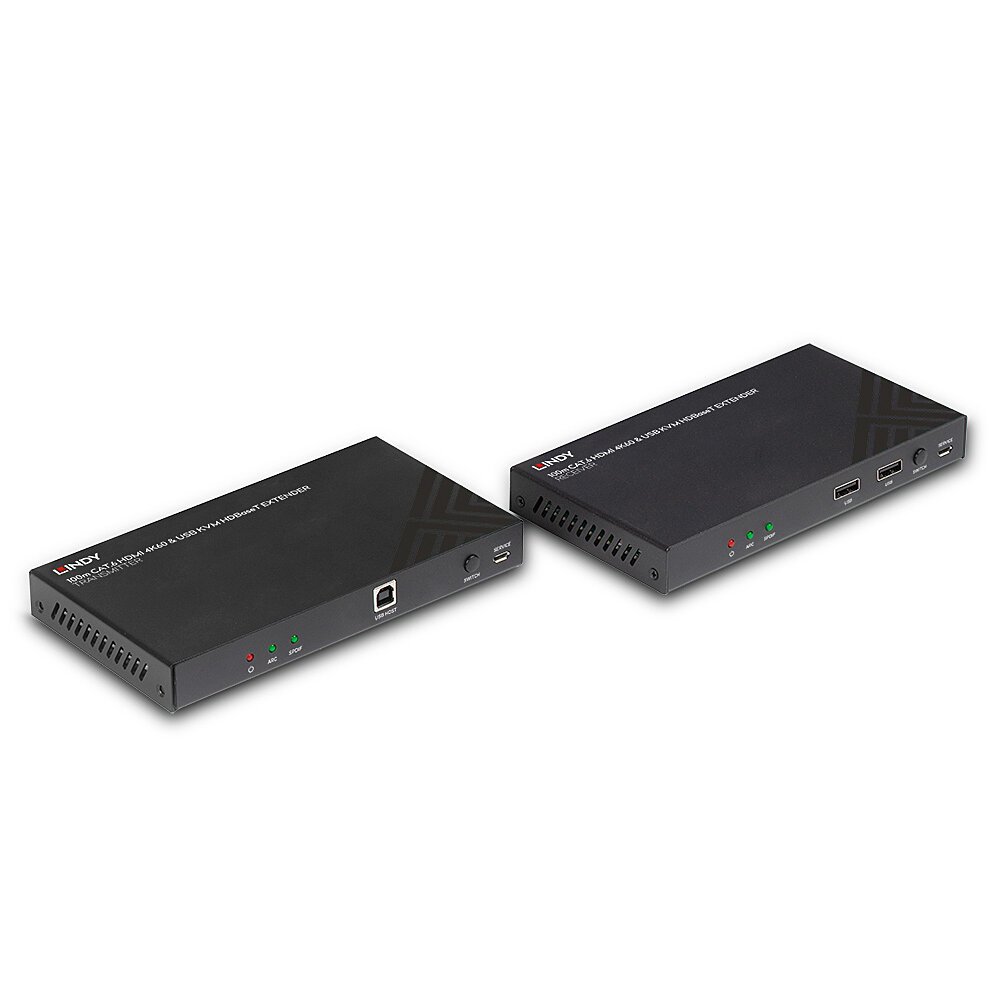 Extender HDMI Lindy HDBaseT KVM 100m, 4K60, Cat.6, i zi