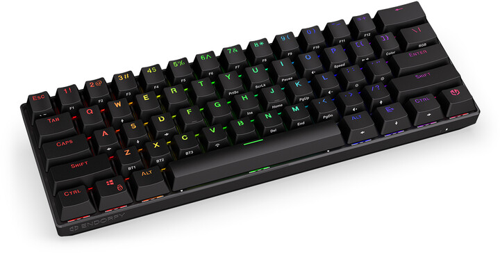 Tastierë Endorfy Thock Compact Wireless Red, Kailh Box Red, US, e zezë