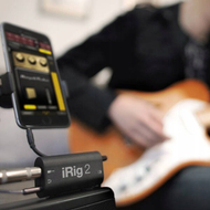Interfejs kitarre IK Multimedia iRig 2, për iOS dhe Mac, portë 1/8" TRRS, i zi