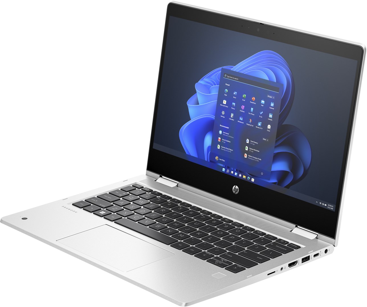 Laptop 2‑во‑1 HP ProBook 435 G10 x360, 13.3\" FHD, Ryzen 7, 16GB RAM, 512GB SSD, сребрен