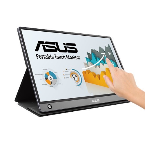 Monitor portativ ASUS MB16AMT, 15.6" touchscreen, 1920 x 1080, Full HD, i zi
