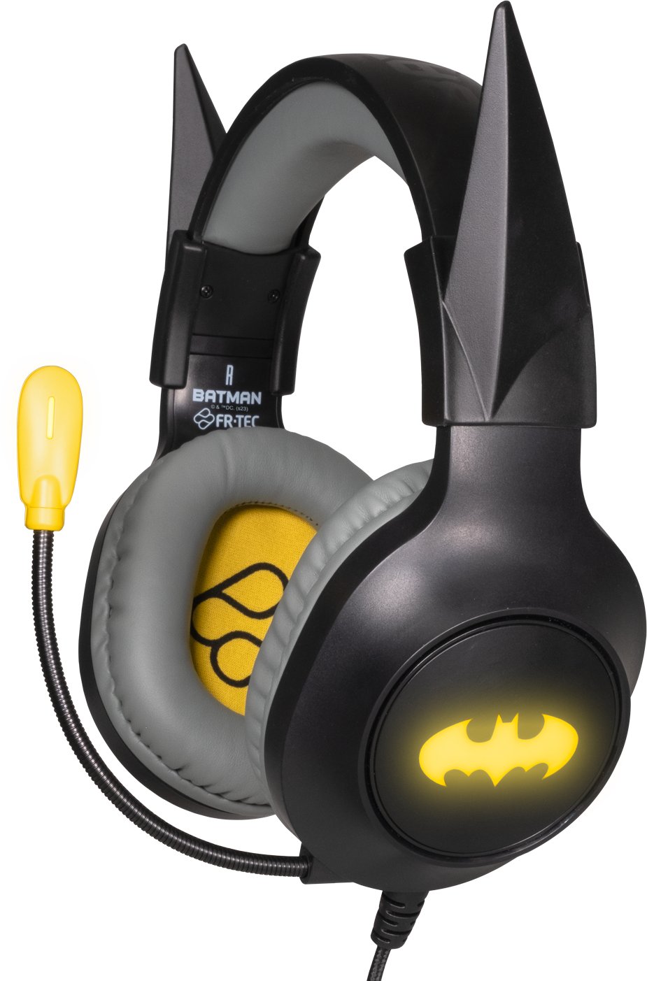 Kufje gaming FRTEC Batman, 50mm, RGB LED, me mikrofon