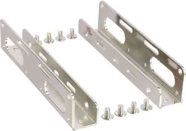 Kllapë montimi InLine 39950B, për SSD 2.5" në fole 3.5", plastikë, krom