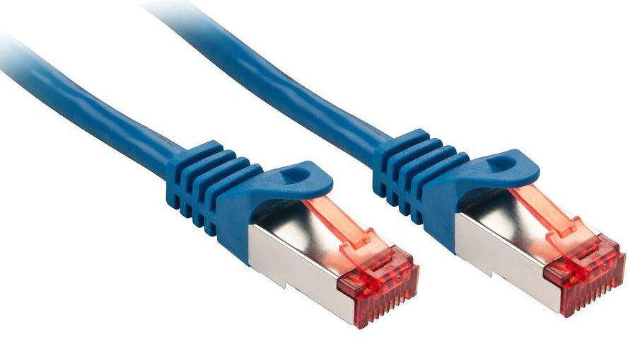 Kabllo patchcord Lindy Cat.6, S/FTP, 0.5m, e kaltër
