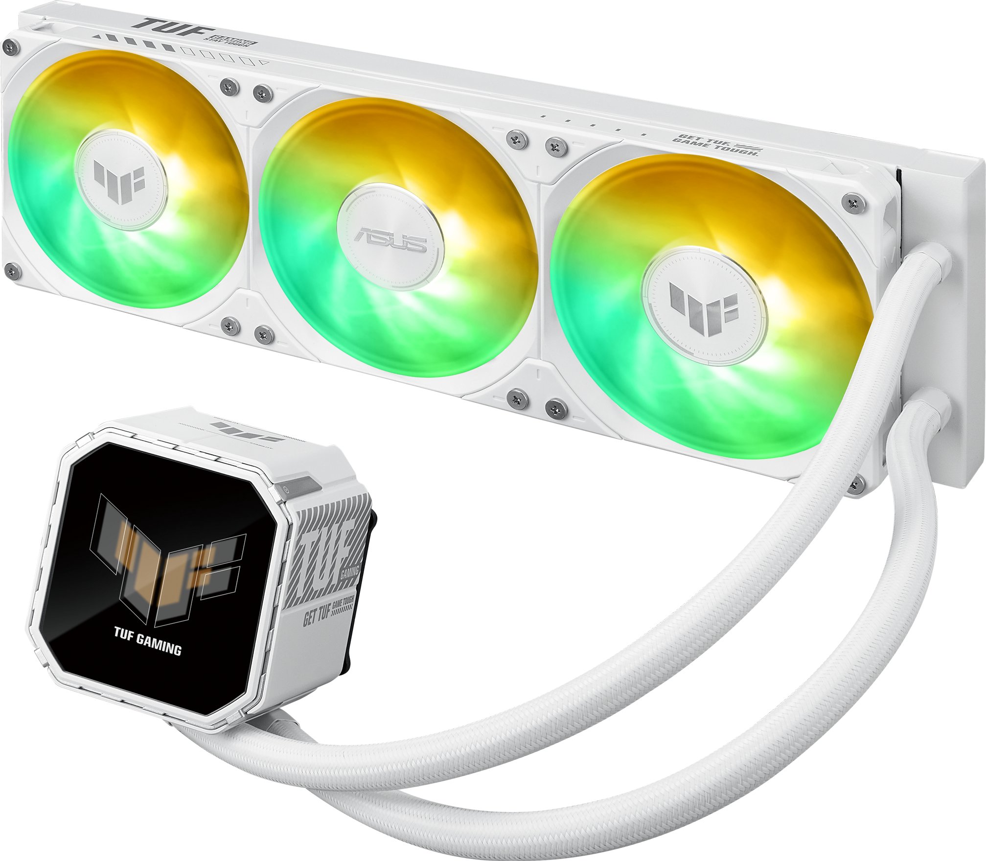Ftohës uji për procesor ASUS TUF Gaming LC III 360 ARGB LCD White Edition, 360 mm, ARGB, i bardhë
