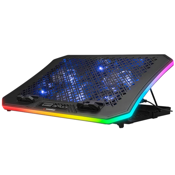Ftohës për Laptop Rampage AD-RC34 Metafor – 6 Ventilatorë RGB, për Laptopë 10–19”