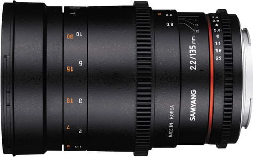 Објектив Samyang Canon EF 135mm VDSLR MK2, T2.2, телефото, црна
