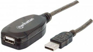 Kabllo zgjatëse USB Manhattan 150248, USB A mashkull në USB A femër, 10 m, e zezë