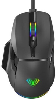 Maus gaming Aula Wind F815, 12800 DPI, RGB, me kabllo, i zi