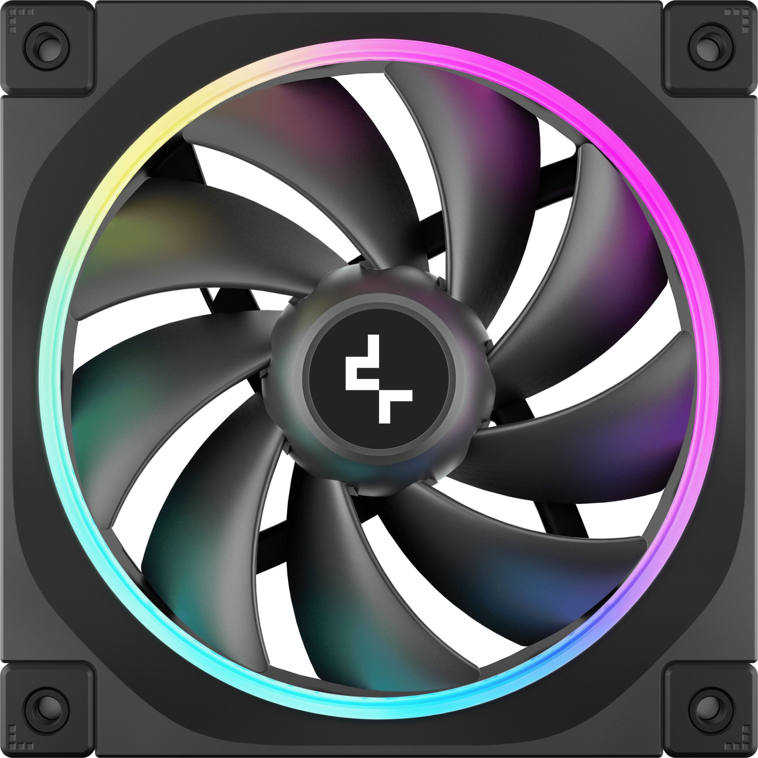 Вентилатор за куќиште DeepCool FL12 3 in 1, 120 mm, сет 3 парчиња, црн