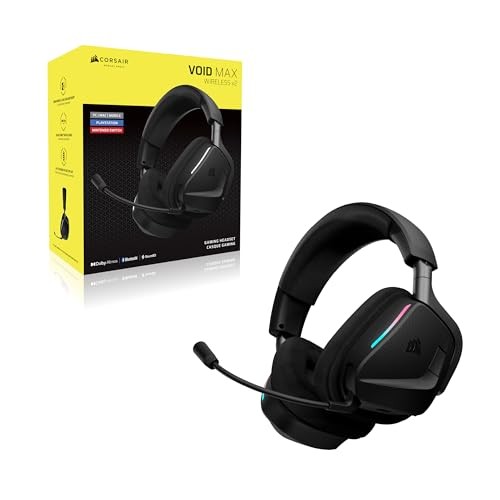 Headset gaming CORSAIR VOID V2 MAX Wireless, Dolby Atmos, pa tela, i zi
